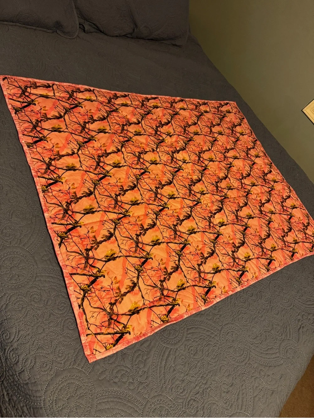 Handmade Woodland Animals Quilted Baby Blanket Cottagecore Coquette